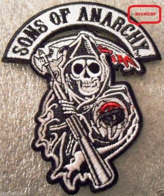 Sons Of Anarchy Reaper Patch Jacket Vest Hat Biker Roadgear - Iron Or Sew