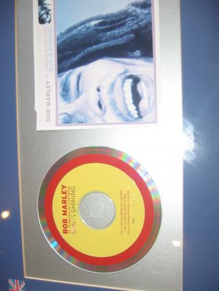 BOB MARLEY - Framed CD Presentation Disc 200,  000 Sun is shining 3