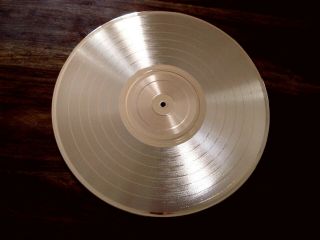 Blank Gold Metalized 12 " Album Disc Record Lp - Make Your Own Music Award