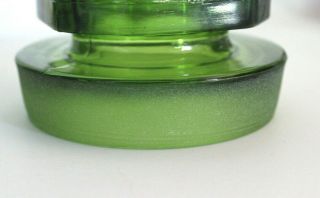 Set of 3 Vtg Glass Green Apothecary Canisters Jars with Lids 3 Sizes Retro MCM 5