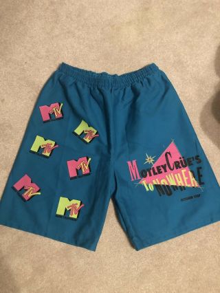 Vintage Motley Crue Shorts Rare 80s Mtv