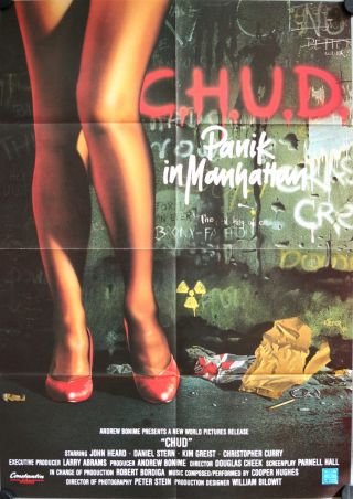 C.  H.  U.  D.  Panik In Manhattan German Video Movie Poster Dina1 John Heard,  Stern