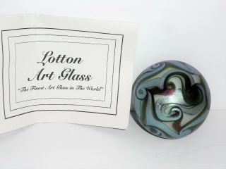 Charles Lotton Art Glass Paperweight 2008 5