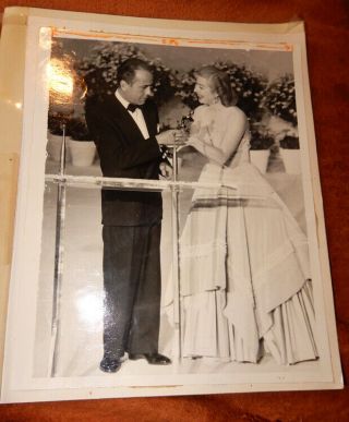 Vintage Press Photo Humphrey Bogart 1952 African Queen Oscar