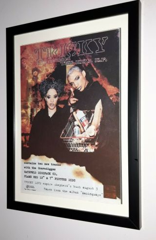 Tricky V Gravediggaz - Hell Ep - Framed Press Release Promo Poster