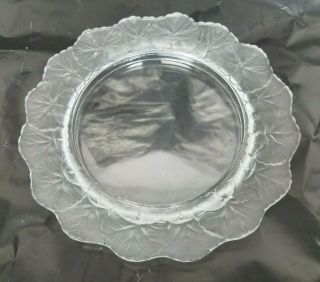 Vintage Lalique French Crystal Honfleur Large Plate