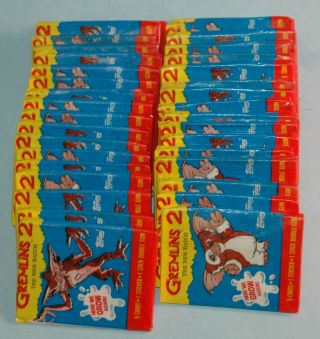 Vintage Gremlins 2 The Batch Warner Brothers Topps 1990 36 Wax Packs