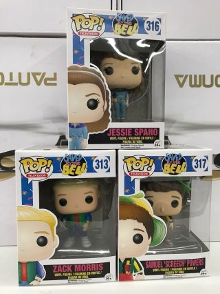 Funko Pop Tv: Saved By The Bell Zack 6171.  75.  76 Set Of 3