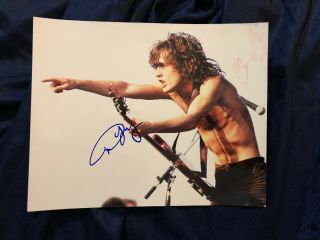Angus Young Signed Autographed 8x10 Photo Ac/dc W/coa