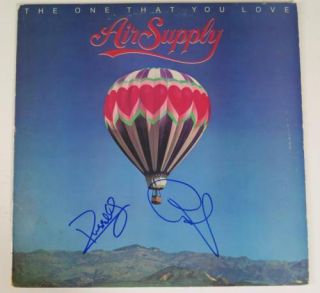 Air Supply Signed Autograph " The One That You Love " Album Vinyl Record Lp