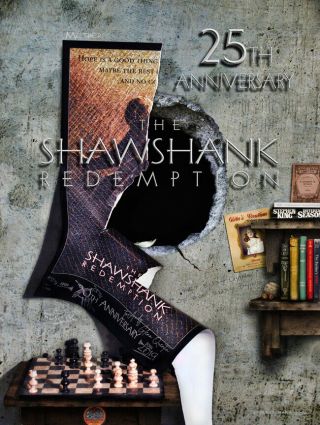 " The Shawshank Redemption " 25th Anniv.  Poster Signed By Creator Scott Mann