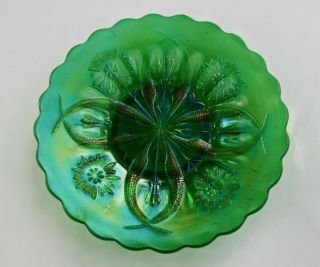 Four Flowers Variant,  Plate,  Emerald Green,  Brockwitz