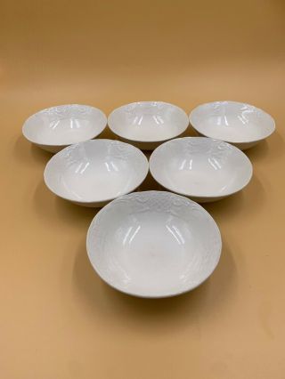 Four Johnson Brothers Richmond White Soup/cereal Bowls