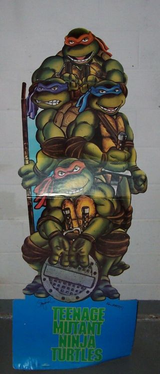 1989 Teenage Mutant Ninja Turtles Cardboard Standee 6 