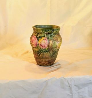 Antique Weller Art Pottery Baldin Apple Vase Circa 1915