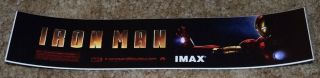 Marvel Iron Man Imax Mylar Banner Movie Theater Poster Small Light Box Ironman