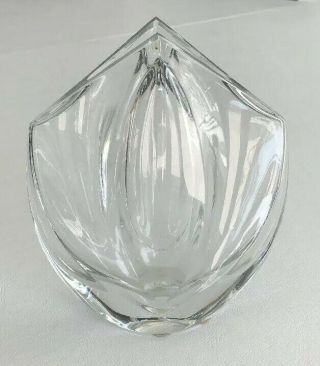 Baccarat France Crystal Vase Signed Robert Rigot Giverny Art Glass Vase French