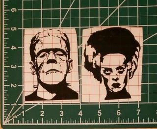 Frankenstein And Bride Of Frankenstein Decal