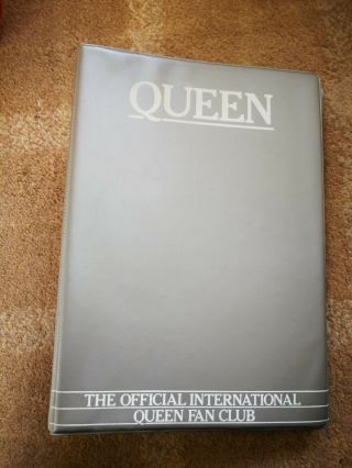 Queen Fan Club Magazines,  Binder,  Etc.  Spring 1979 To Christmas 1983