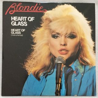 Autographed/signed Blondie “heart Of Glass” 12 - Inch Vinyl Single Clem Burke