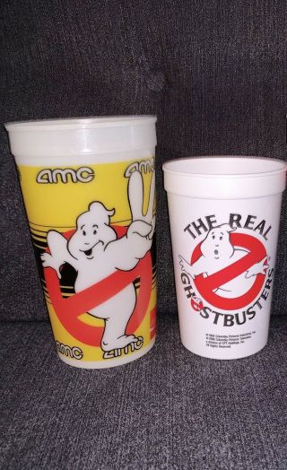 Vintage Ghostbusters 2 Amc Movie Theater Coca Cola Cup Coke Rare Item