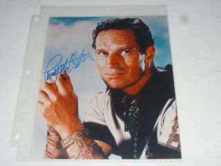 Charlton Heston Actor Ten Commandments Autographed Signed 8 X 10 Photo Auto