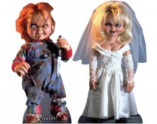 Chucky And Tiffany Bride Of Chucky Official Lifesize Cardboard Cutout Set Of 2