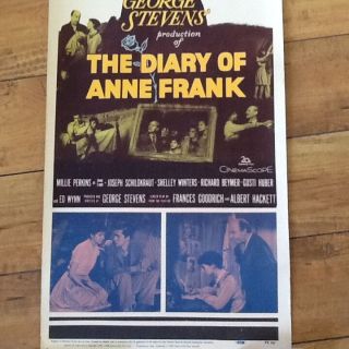 1959 The Diary of Anne Frank Millie Perkins Shelley Winters George Steven Insert 3