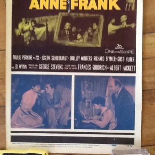 1959 The Diary of Anne Frank Millie Perkins Shelley Winters George Steven Insert 7