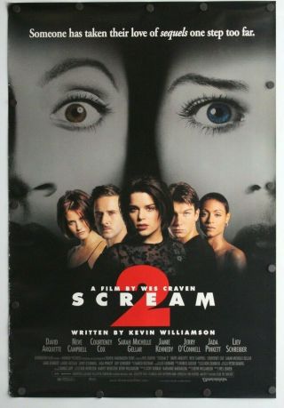 Scream 2 1997 Double Sided Movie Poster 27 " X 40 "