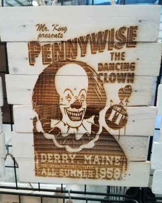 Pennywise The Dancing Clown It Custom Wood Sign Poster