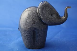 Langham Glass Crystal Hand - Made Medium Elephant Figure / Boxed