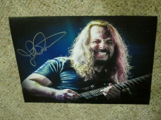 John Petrucci - Signed 11x14 Inch Color Concert Photo Dream Theater W/ Tour Pass