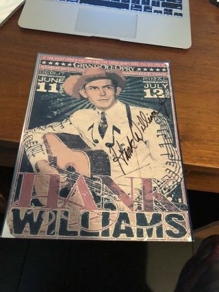 Hank Williams Jr Country Singer Signed 8x10 Photo With
