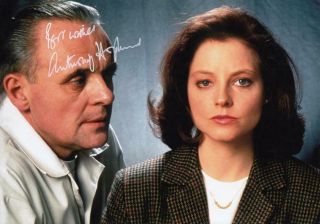Anthony Hopkins Signed Autograph 8.  5x11 Photo / (silence Of The Lambs)