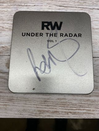 Robbie Williams Under The Radar Vol 1 Signed Tin Rare Autograph
