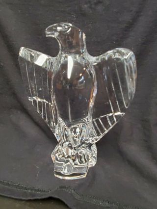 Stunning Baccarat Napoleonic Eagle Figurine,  Clear Crystal,  6 - 3/4 "