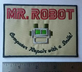 Mr.  Robot Iron - on Patch Elliot Alderson Fandom Hacker Cosplay 90 ' s Retro TV Show 2