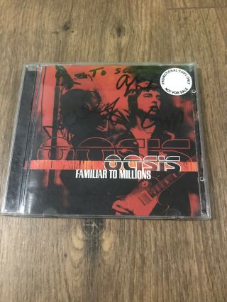Oasis Cd Hand Signed By Band Liam Noel Gallagher.  Familiar To Millions.