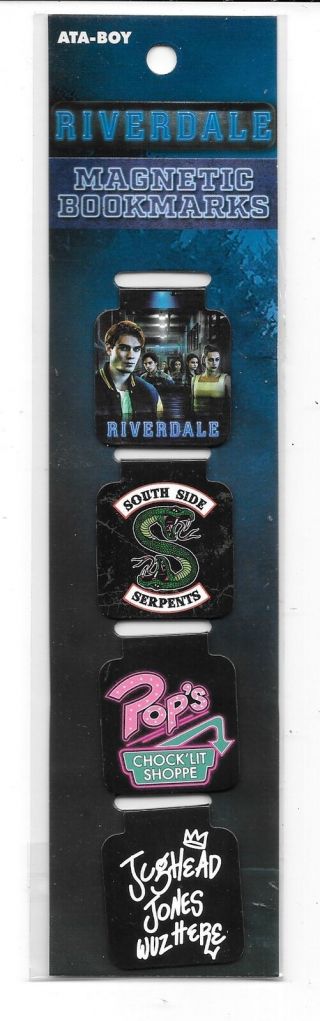 Riverdale Tv Series Set Of 4 Different Magnetic Bookmarks