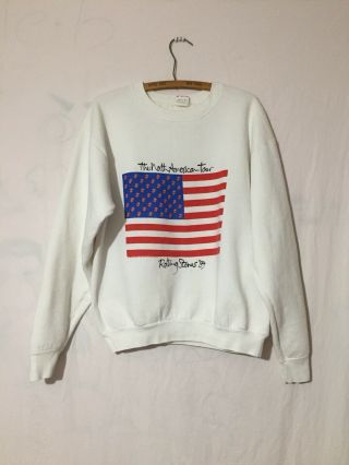 Vintage 1989 Rolling Stones North American Tour Crewneck Sweatshirt