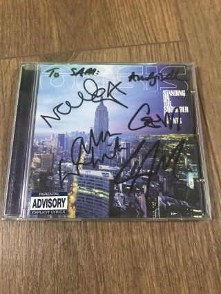 Oasis Cd Hand Signed By Band Liam Noel Gallagher.  Standing On The Shoulder