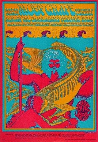 Moby Grape Concert Poster 1967 - Avalon Ballroom - Moscoso Art -