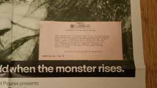 FRANKENSTEIN AND THE MONSTER FROM HELL 1974 1 sheet 27x41 Peter Cushing 3
