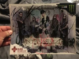 In This Moment 2013 Monster Energy Photo Signed Carnival Of Madness Maria Brink