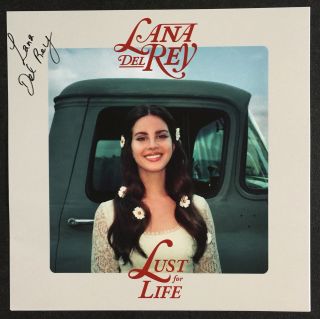 Lana Del Rey Lust For Life Limited Edition 12 X 12 Signed Art Print Bn&m