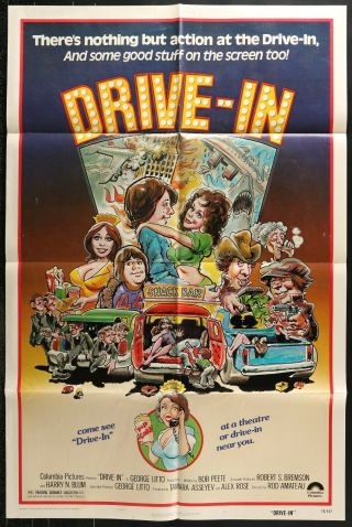 Drive - In Grindhouse Authentic Ff 1976 One Sheet Movie Poster