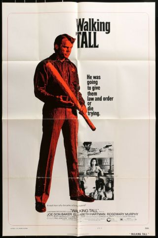 Walking Tall Joe Don Baker Authentic 1973 Ff 1 - Sheet Movie Poster 27/41