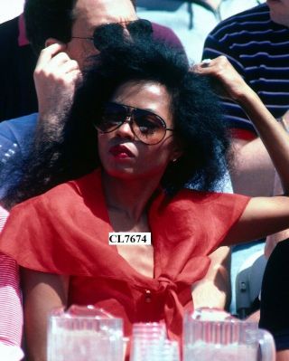 Diana Ross During Elton John Tennis Benefit At The Forum In Los Angeles Photo