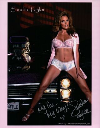 Sandra Taylor Signed Autographed 8x10 Photo Inscribed " My Car,  My Way " Sexy